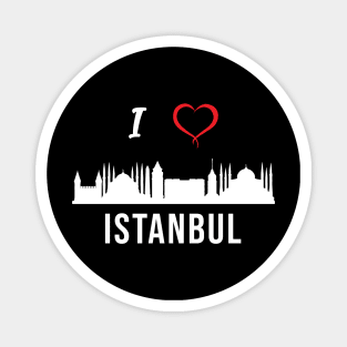 I love Istanbul Skyline Turkish Kurdish Zazaki Culture Magnet